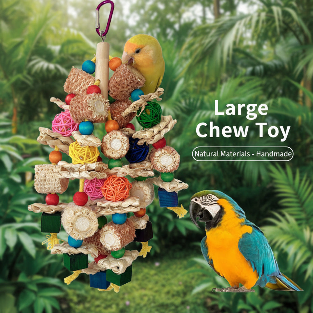 Hanging Chew Toy for Medium & Large Parrots