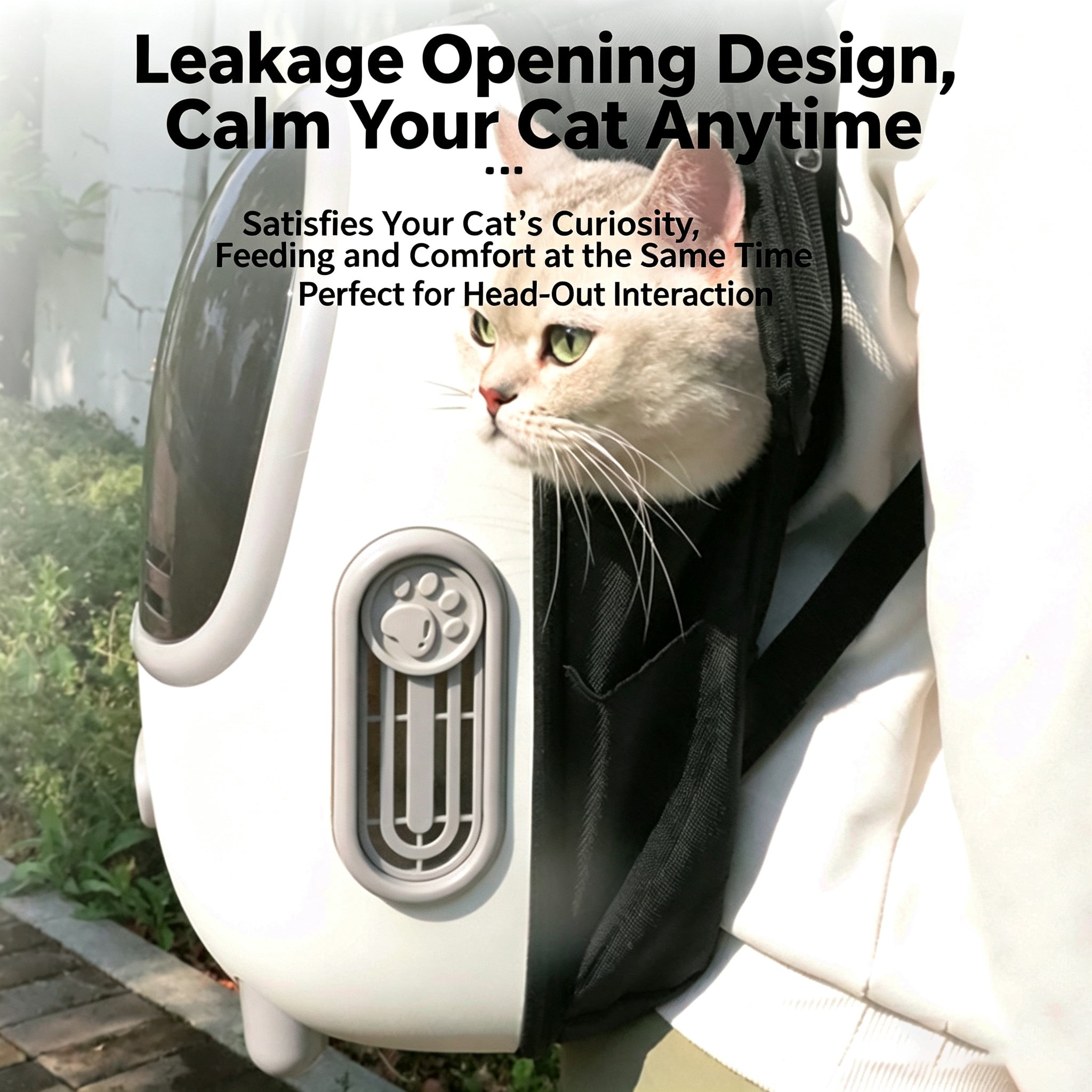 Space Capsule Pet Backpack With Storage Pockets,Convenient Travel Bag For Cats