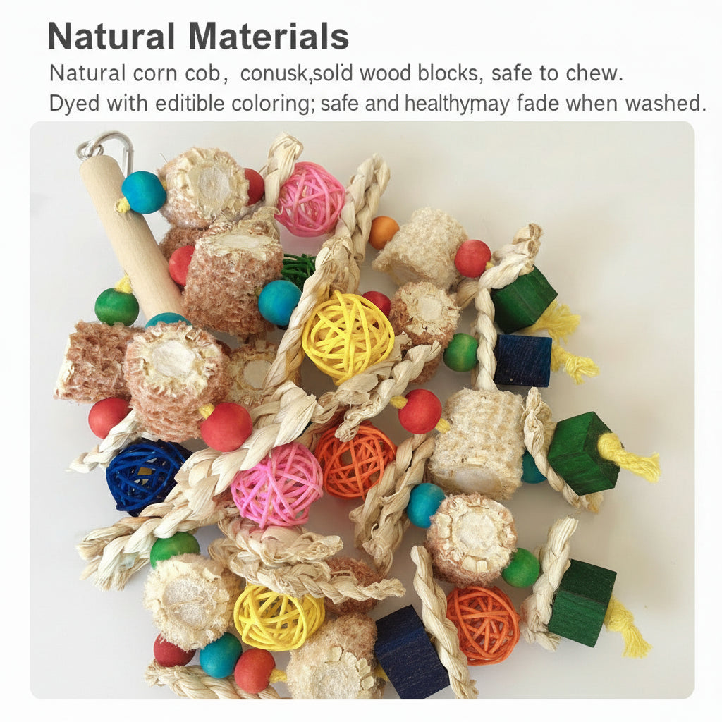 Hanging Chew Toy for Medium & Large Parrots
