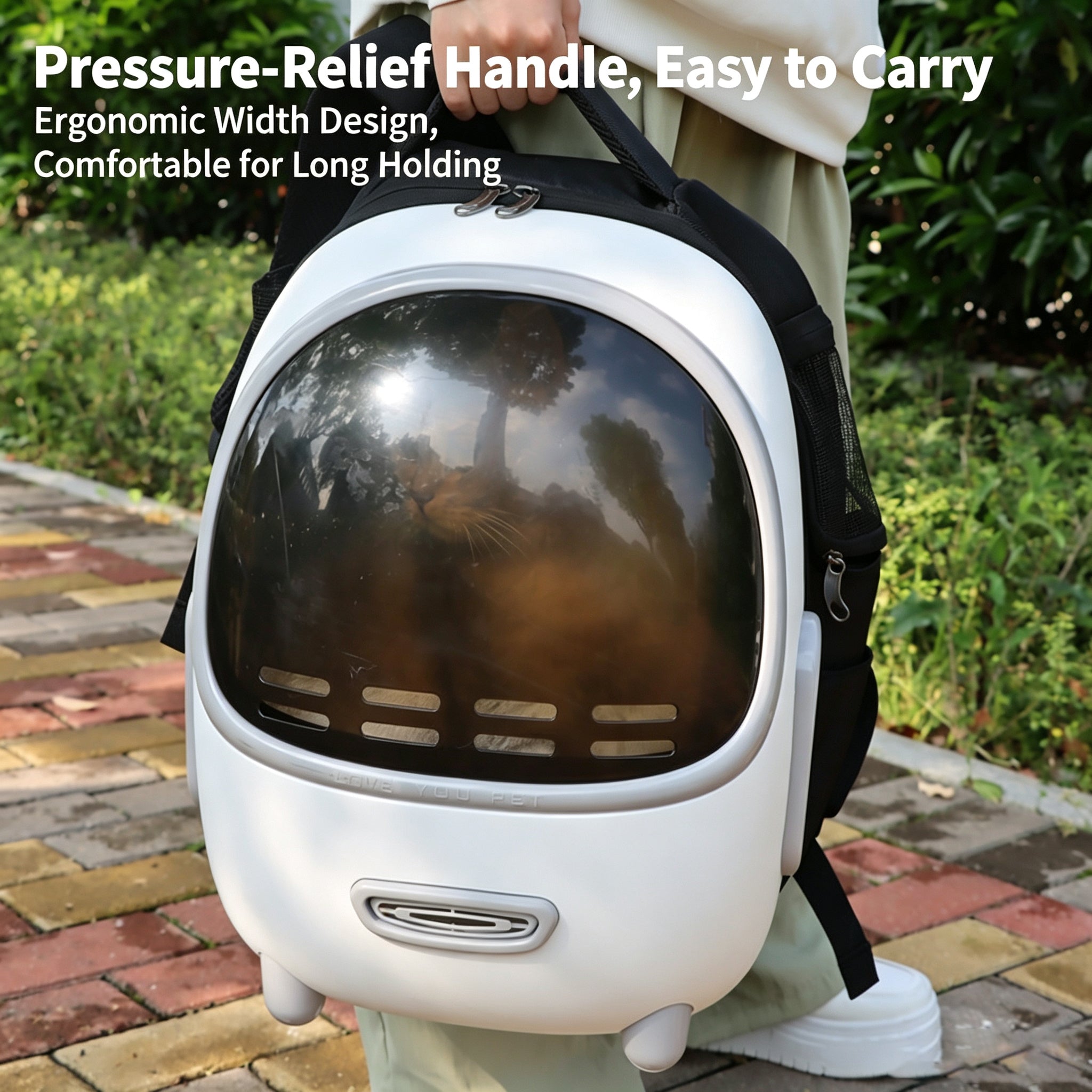 Space Capsule Pet Backpack With Storage Pockets,Convenient Travel Bag For Cats