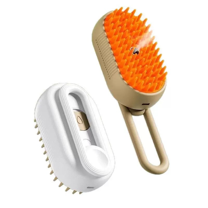 Pet Steam Comb for Dogs & Cats - Anti-Static Grooming Brush