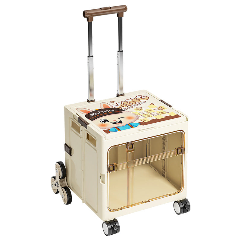 Collapsible Pet Trolley Box,Convenient Outdoor Travel Home for Cats & Small Dogs