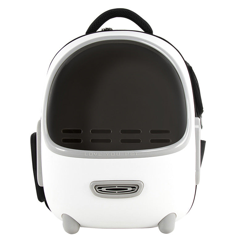 Space Capsule Pet Backpack With Storage Pockets,Convenient Travel Bag For Cats
