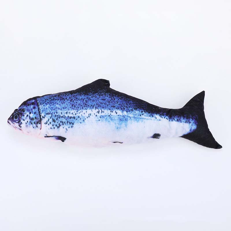 Realistic Fish Plush Toy with Catnip - Kicker Cat Toys