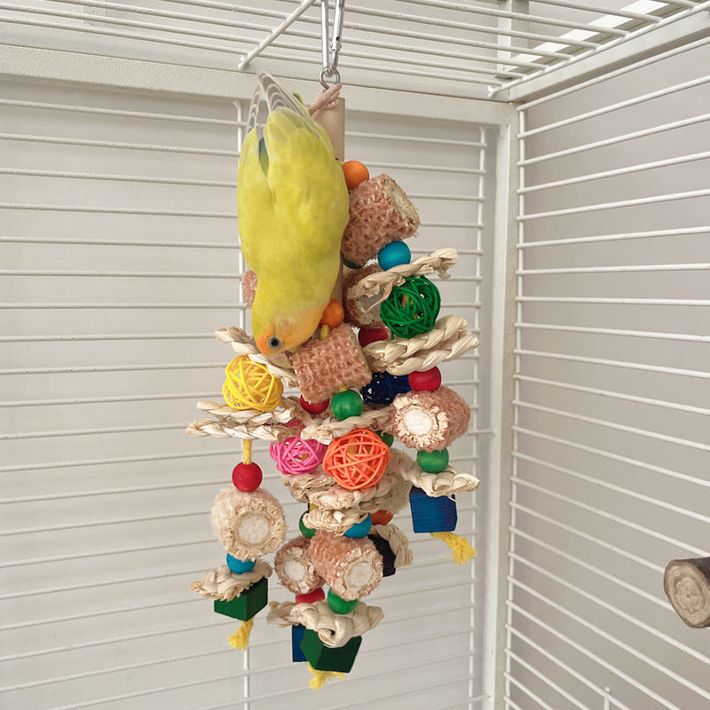 Hanging Chew Toy for Medium & Large Parrots