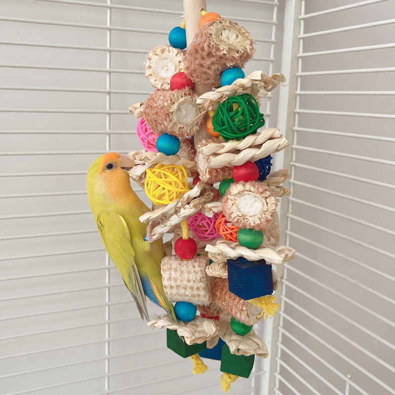 Hanging Chew Toy for Medium & Large Parrots