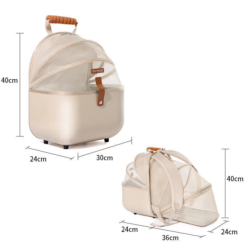 Breathable Mesh Pet Backpack Carrier｜Comfort Travel Bag For Cats & Small Dogs