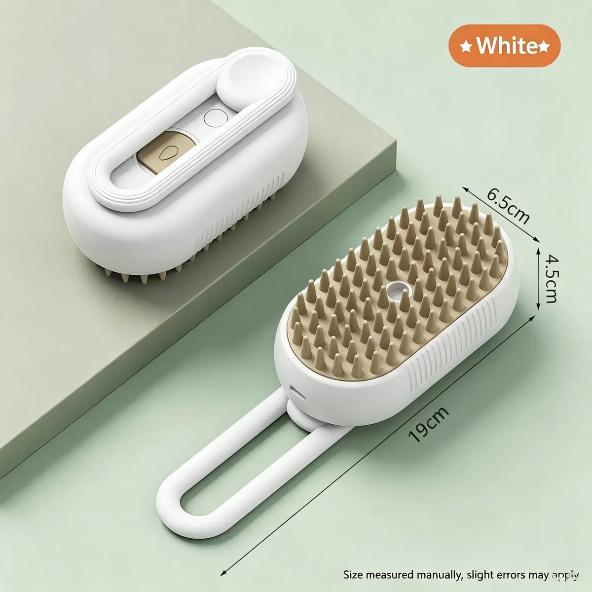 Pet Steam Comb for Dogs & Cats - Anti-Static Grooming Brush