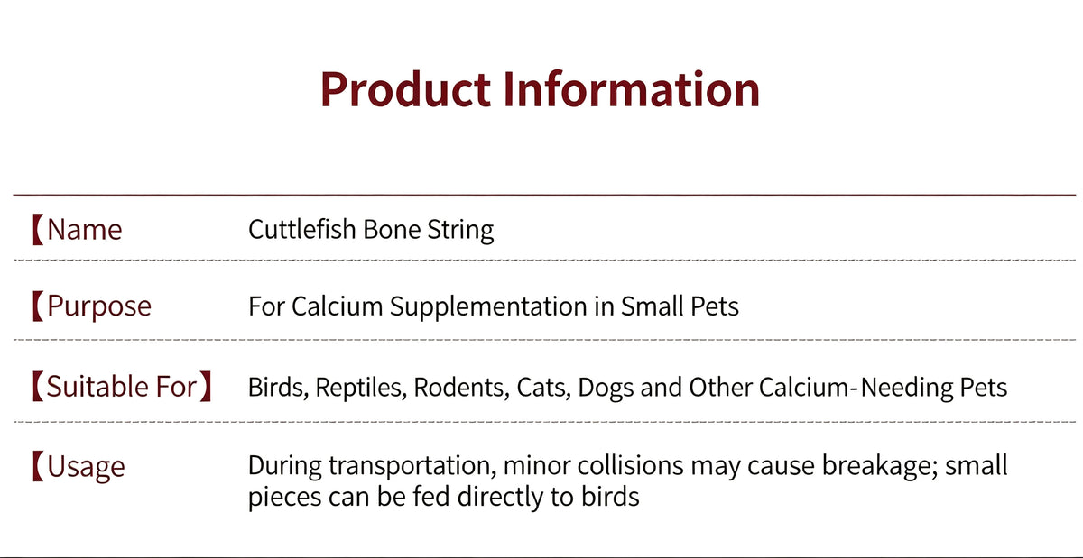 Parrot Cuttlefish Bone Hanging Toy - Calcium & Beak Care