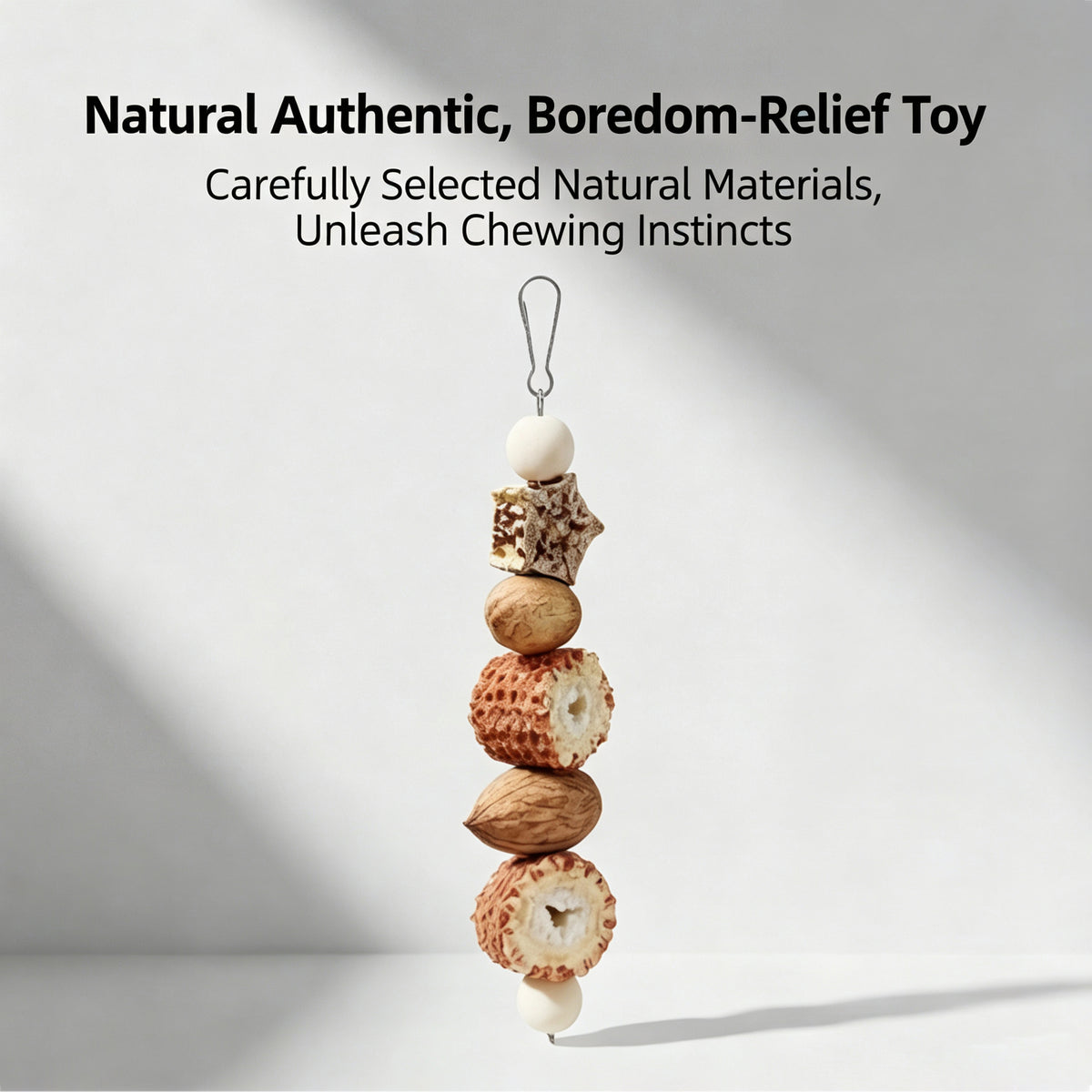 Parrot toy fruit gnawing corn cob, wood mango, starfruit grinding mouth to relieve boredom Parrot gnawing toy bird toy