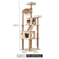 Heavy‑Duty Wooden Cat Tree｜Spacious Space Capsule Tower For Your Furry Friends
