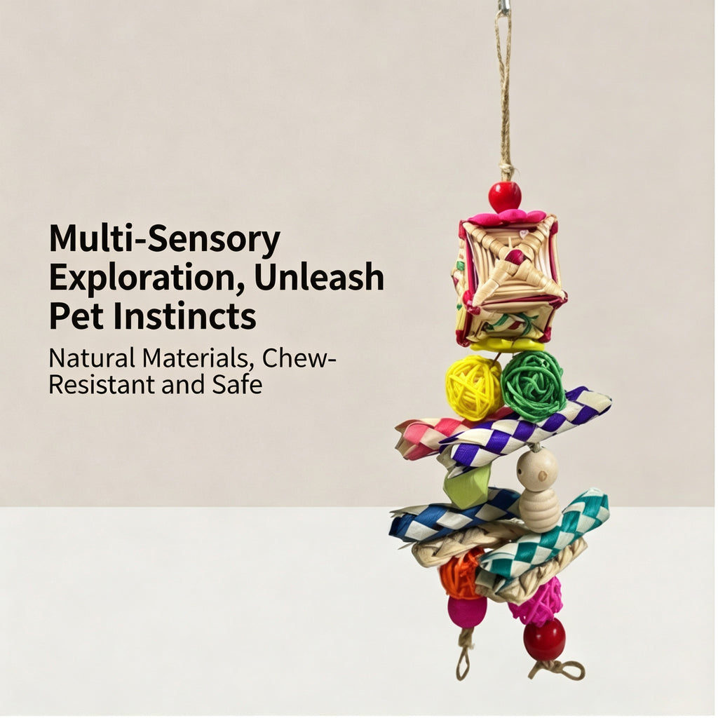 Parrots gnaw, play, toys, pet birdcage accessories, tiger skin, Xuan Feng, Peony, stuffy bird toys, bird pet supplies