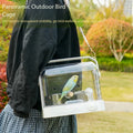 360° Clear Bird Travel Cage | Portable Hand & Crossbody Bird Carrier for Outdoor Walking