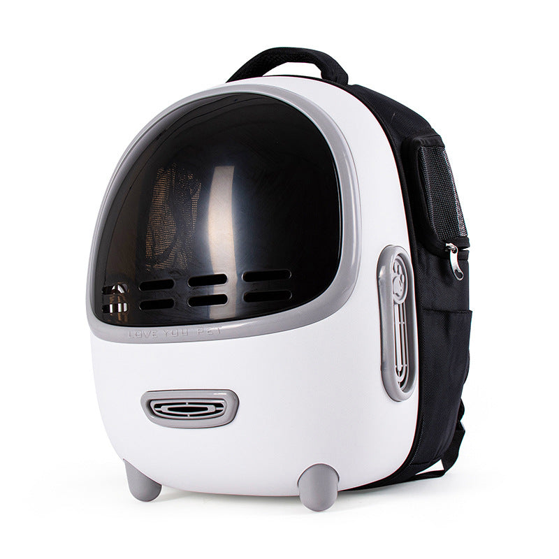 Space Capsule Pet Backpack With Storage Pockets,Convenient Travel Bag For Cats