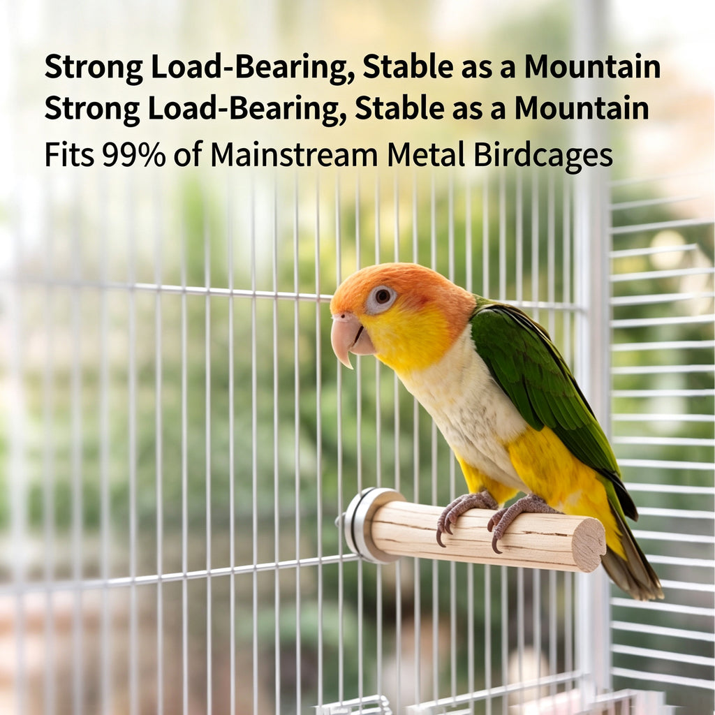 Wild pear wood parrot climbing station stick birdcage accessories bird stand jumping platform can be fixed springboard for self relaxation