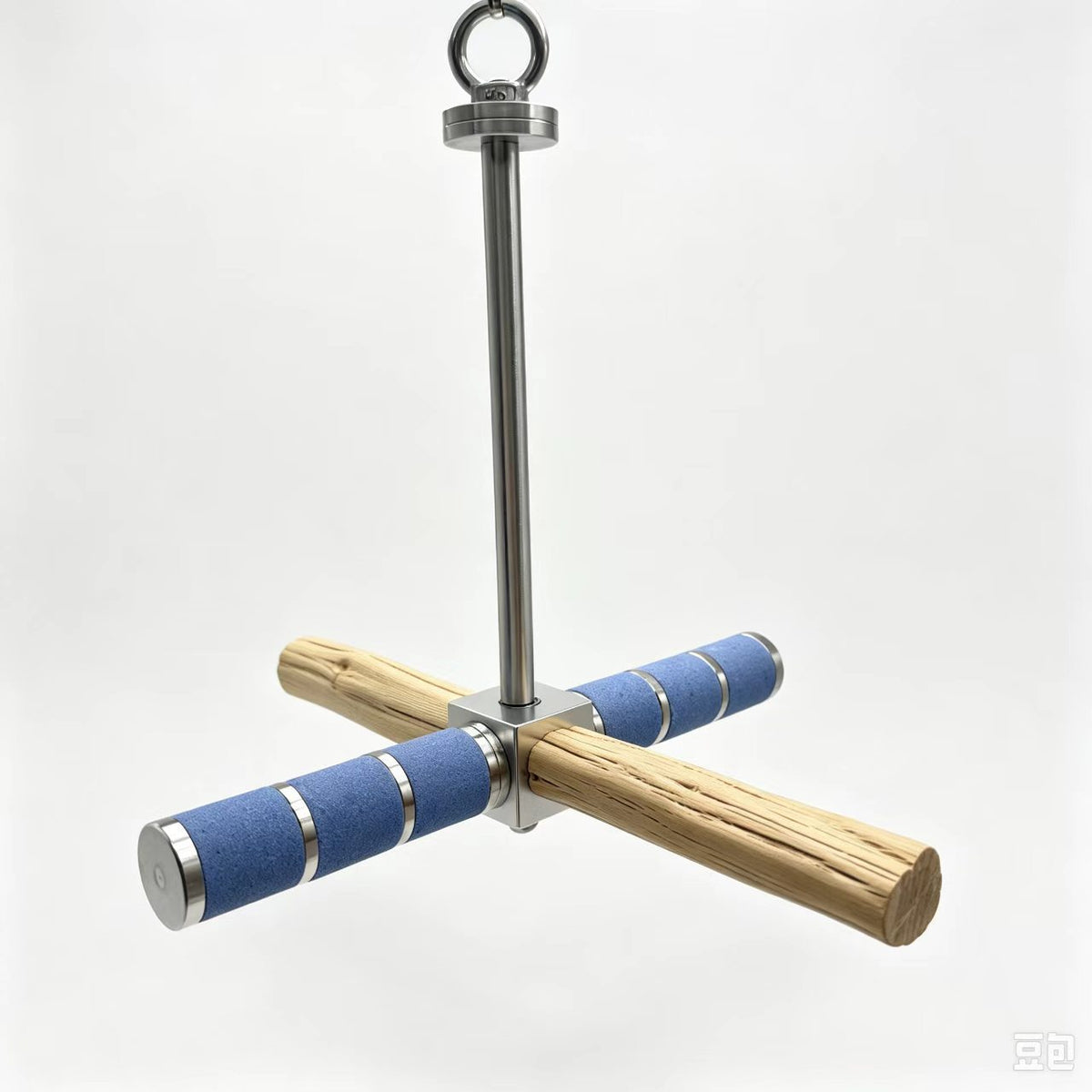 Parrot toy parrot spinning swing windmill toy wild pear wood bite resistant stainless steel stand puzzle bird toy