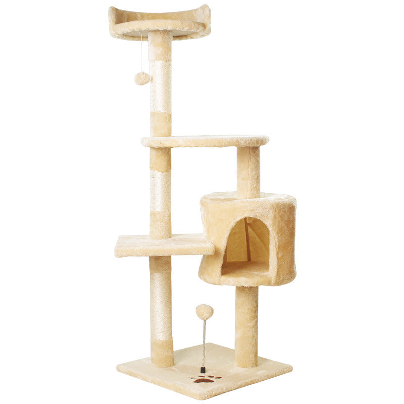 All-in-One Cat Tree Tower | Scratching Post, Condo Bed & Interactive Toys Combined