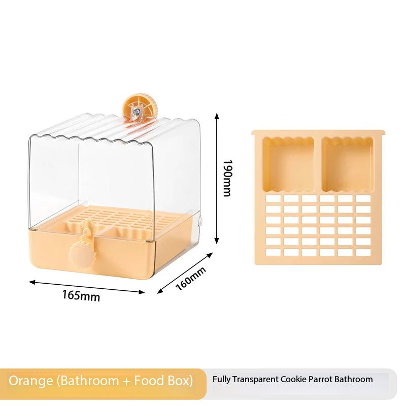 Multipurpose Parrot External Box | Bathing, Feeding & Resting 3 Functions In One