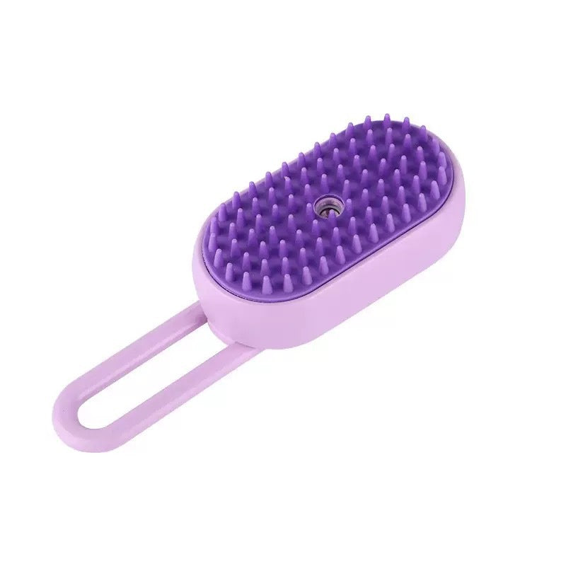 Pet Steam Comb for Dogs & Cats - Anti-Static Grooming Brush