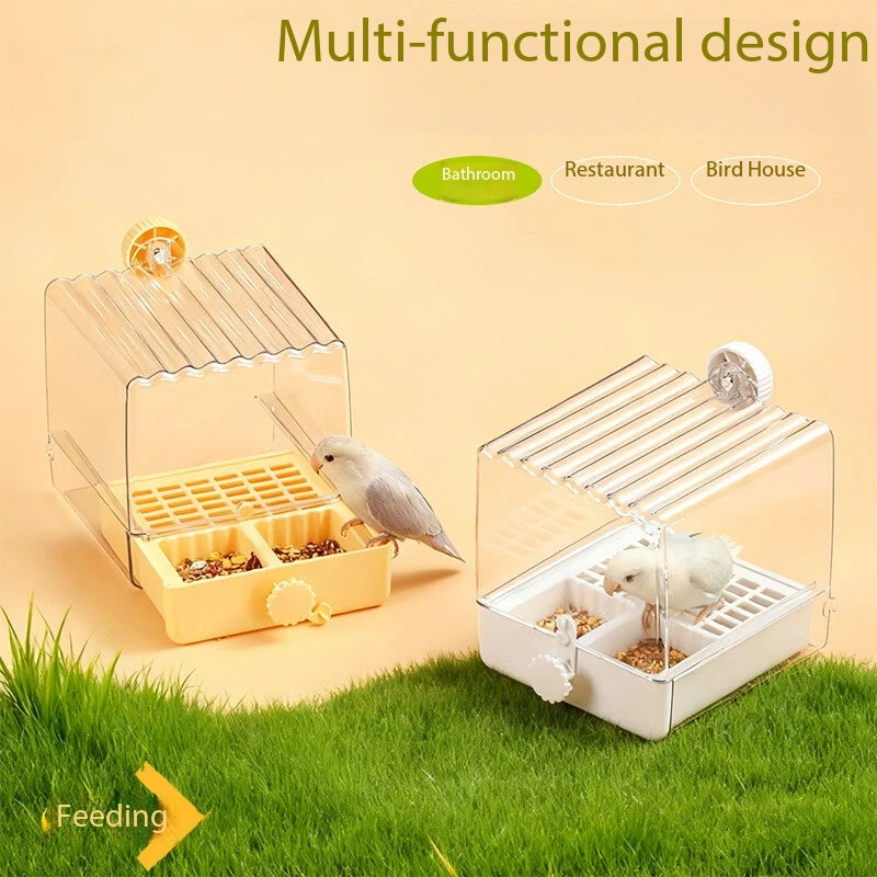 Multipurpose Parrot External Box | Bathing, Feeding & Resting 3 Functions In One