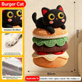 Wall Mount Cat Scratcher Board - Decorative Climbing Sticker