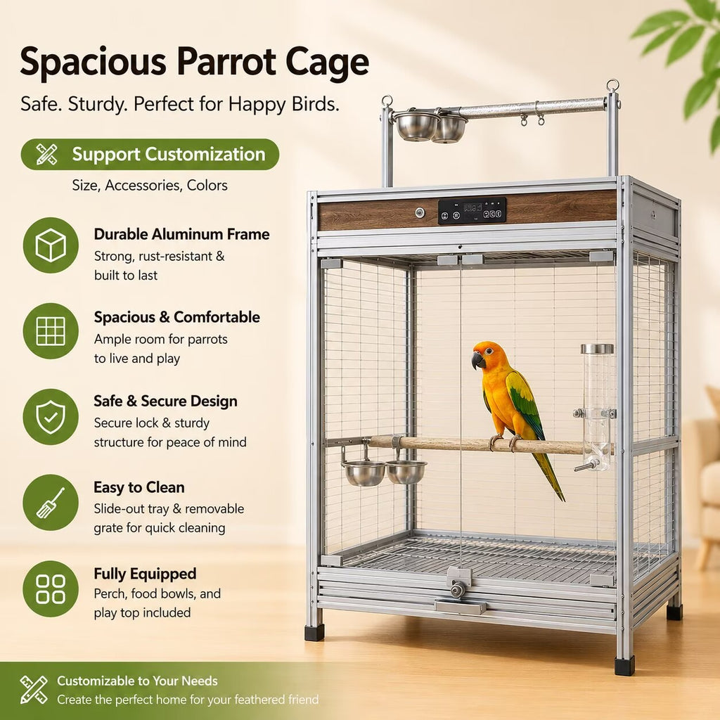 Digital Temperature Control Bird Incubator for Baby Parrots
