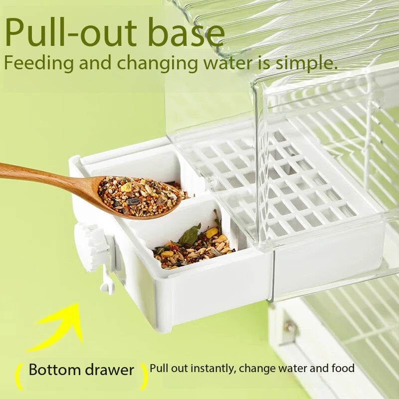 Multipurpose Parrot External Box | Bathing, Feeding & Resting 3 Functions In One