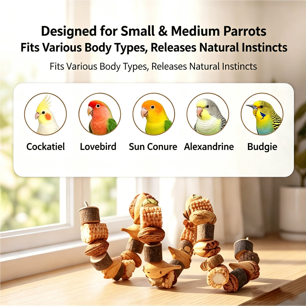 Parrot Climbing Ladder & Rope Toy with Stand for Bird Cage