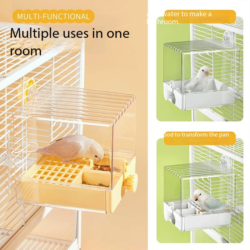 Multipurpose Parrot External Box | Bathing, Feeding & Resting 3 Functions In One