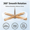 Parrot toy parrot spinning swing windmill toy wild pear wood bite resistant stainless steel stand puzzle bird toy