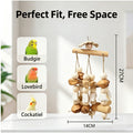 Parrot Bird Toy Explosive Cloth Fruit Solid Wood Ink Fish Bone Mountain Pineapple Parrot Bite Toy Bird Cage Accessories