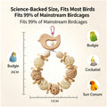 Parrot toys, hand woven rattan balls, natural wood, wind swing, rings, grinding mouth, climbing, relieving boredom, self pleasure bird toys