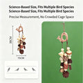 Parrot bird toy, wooden fruit gnawing toy, pine cone, corn cob, apple wood grinding mouth, stuffy bird toy