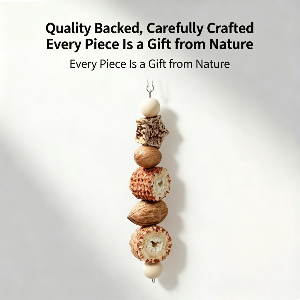 Parrot toy fruit gnawing corn cob, wood mango, starfruit grinding mouth to relieve boredom Parrot gnawing toy bird toy