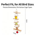 Parrot toy, cuttlefish bone, corn husk skewer, grinding mouth, biting and relieving boredom toy, peony tiger skin, Xuan Phoenix toy