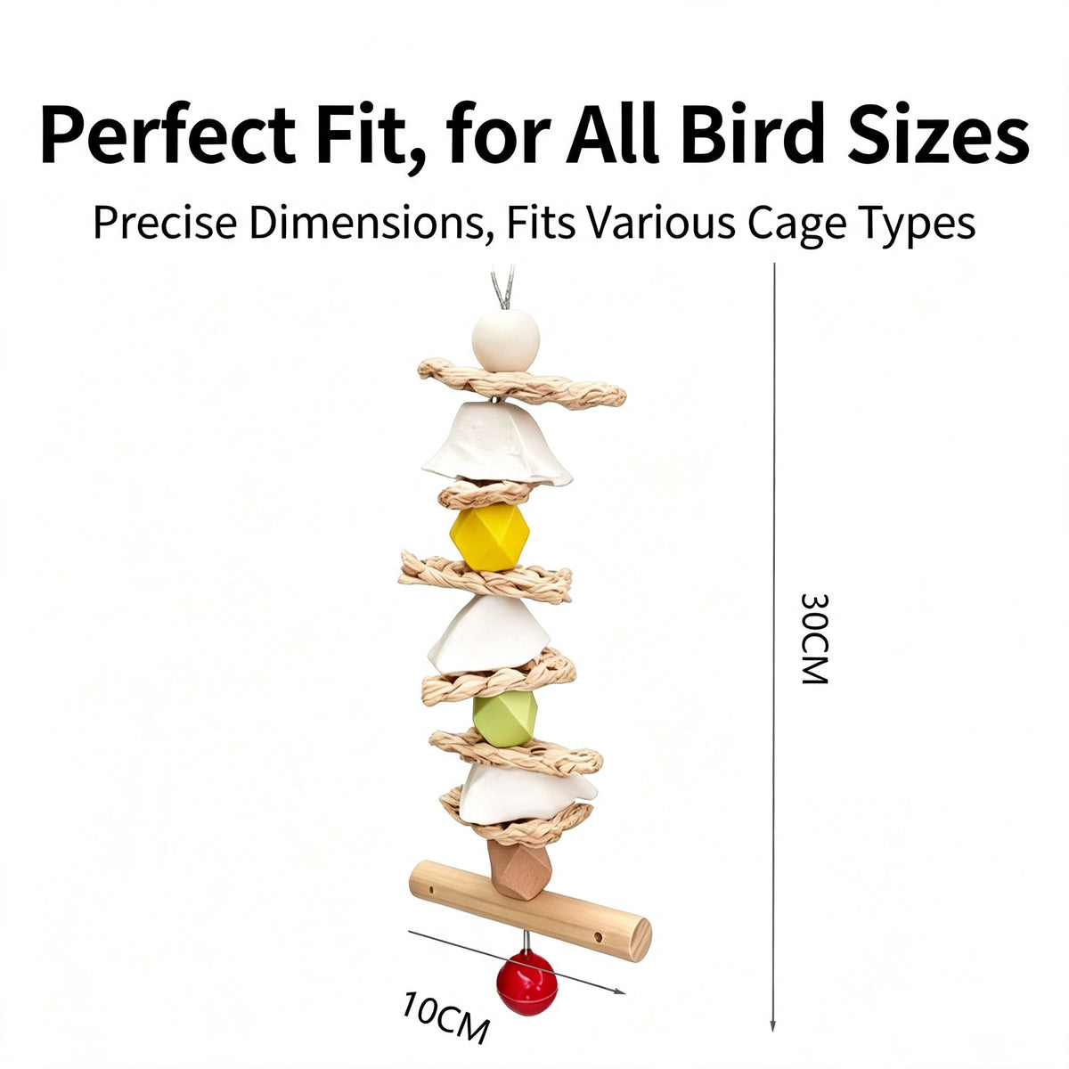 Parrot toy, cuttlefish bone, corn husk skewer, grinding mouth, biting and relieving boredom toy, peony tiger skin, Xuan Phoenix toy