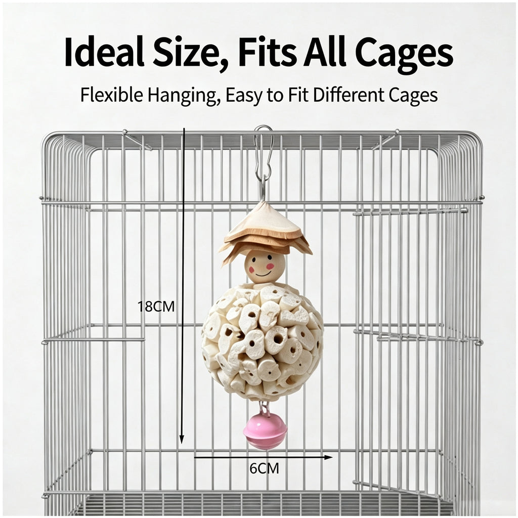 Parrot toys, grass balls, gnawing toys, scratching toys, grinding mouths, relieving boredom, bird supplies, bird puzzle toys