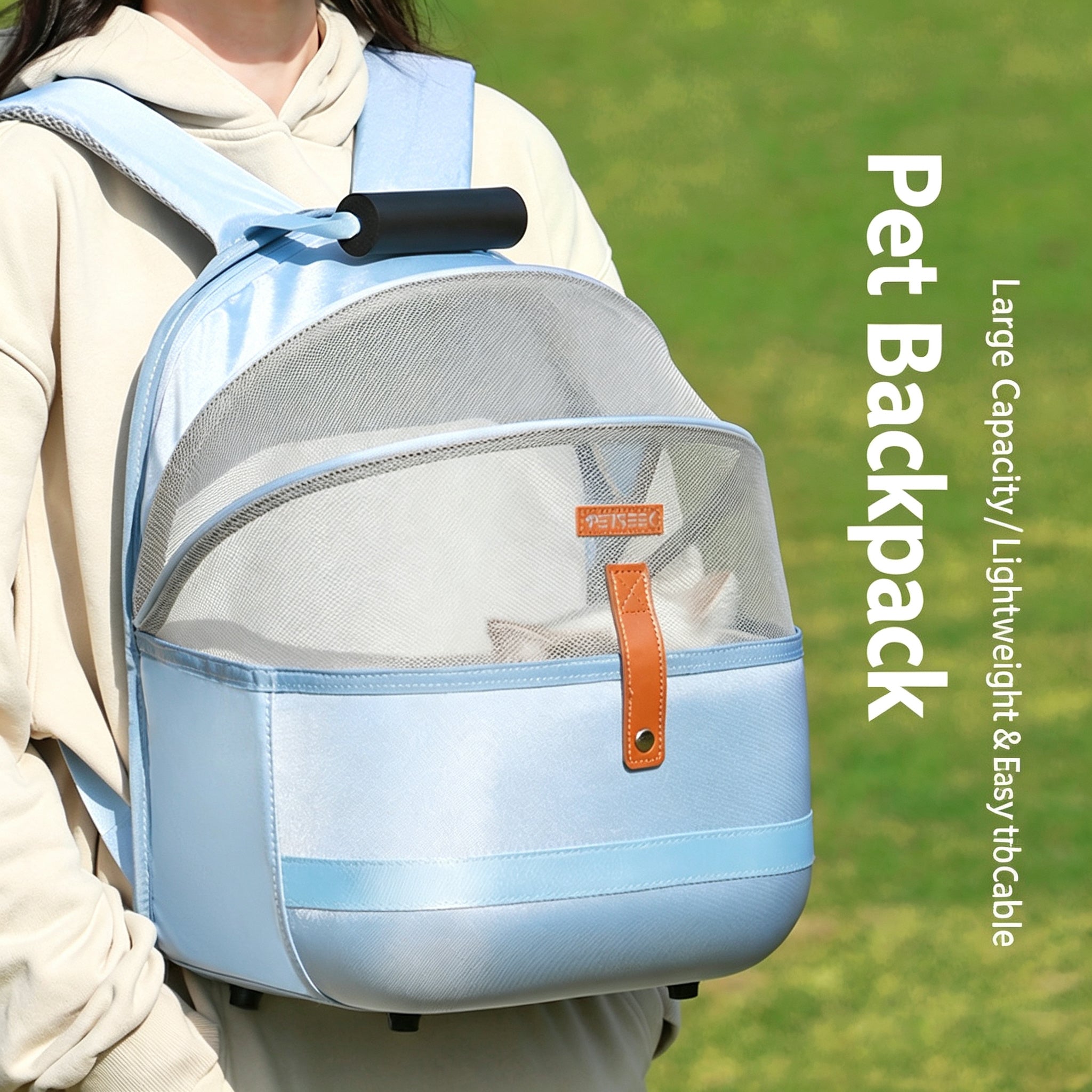 Breathable Mesh Pet Backpack Carrier｜Comfort Travel Bag For Cats & Small Dogs