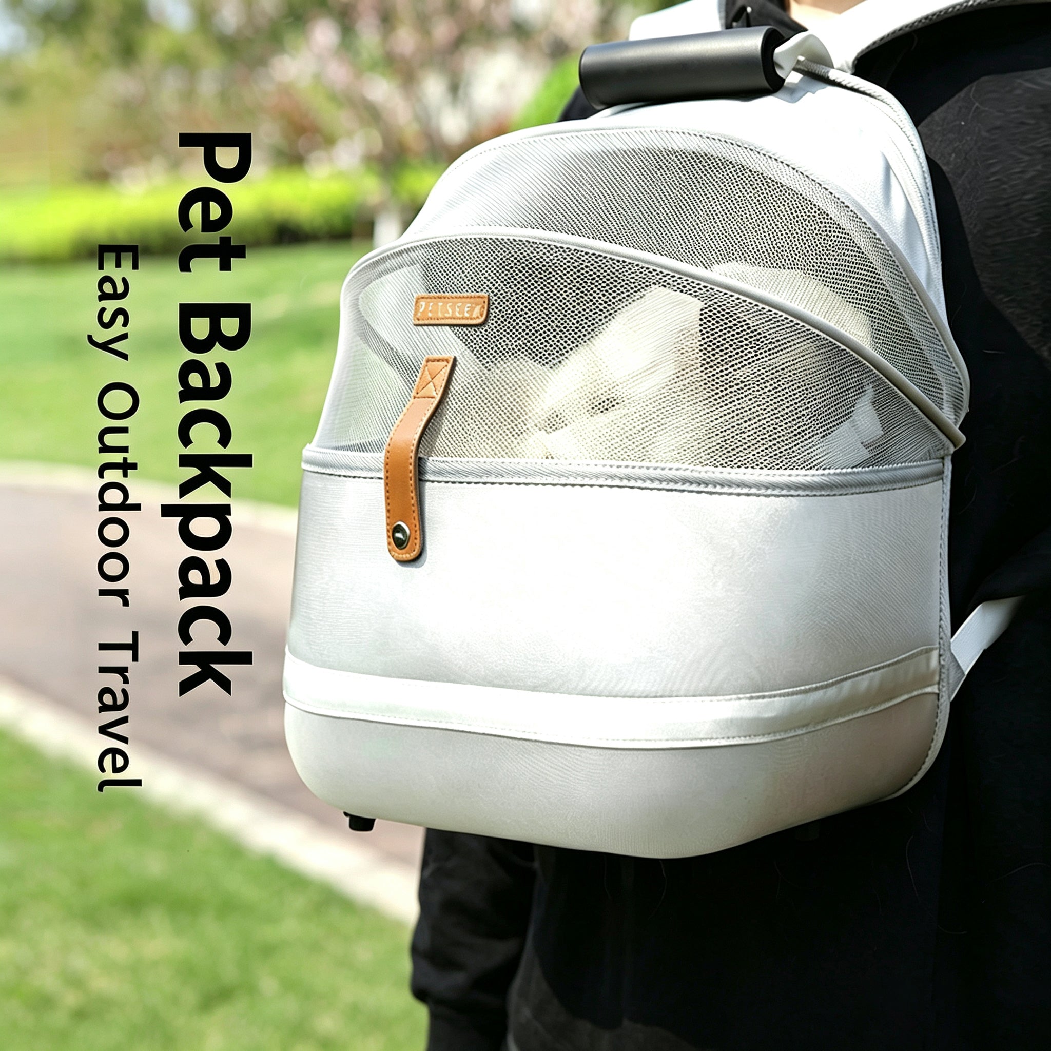 Breathable Mesh Pet Backpack Carrier｜Comfort Travel Bag For Cats & Small Dogs