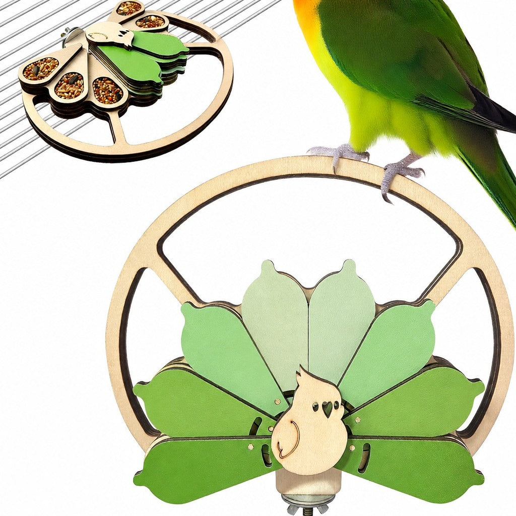 Creative Wooden Parrot Foragin - detail_001.png