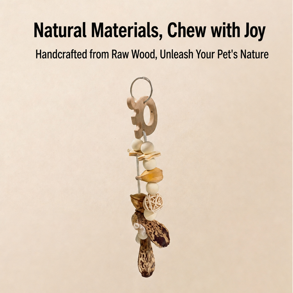 Natural parrot chew toy - detail 1