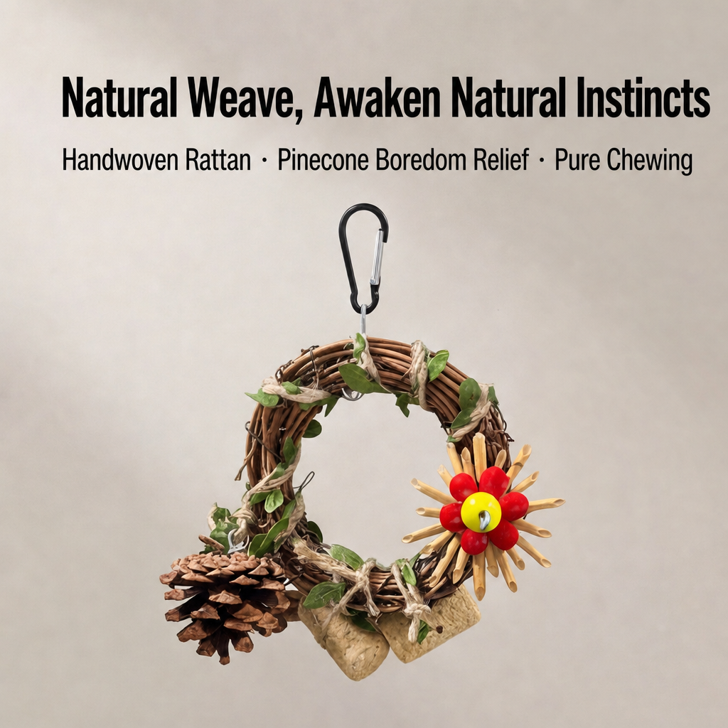 Rattan swing toy - detail 001
