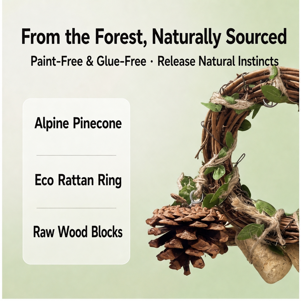 Rattan swing toy - detail 002