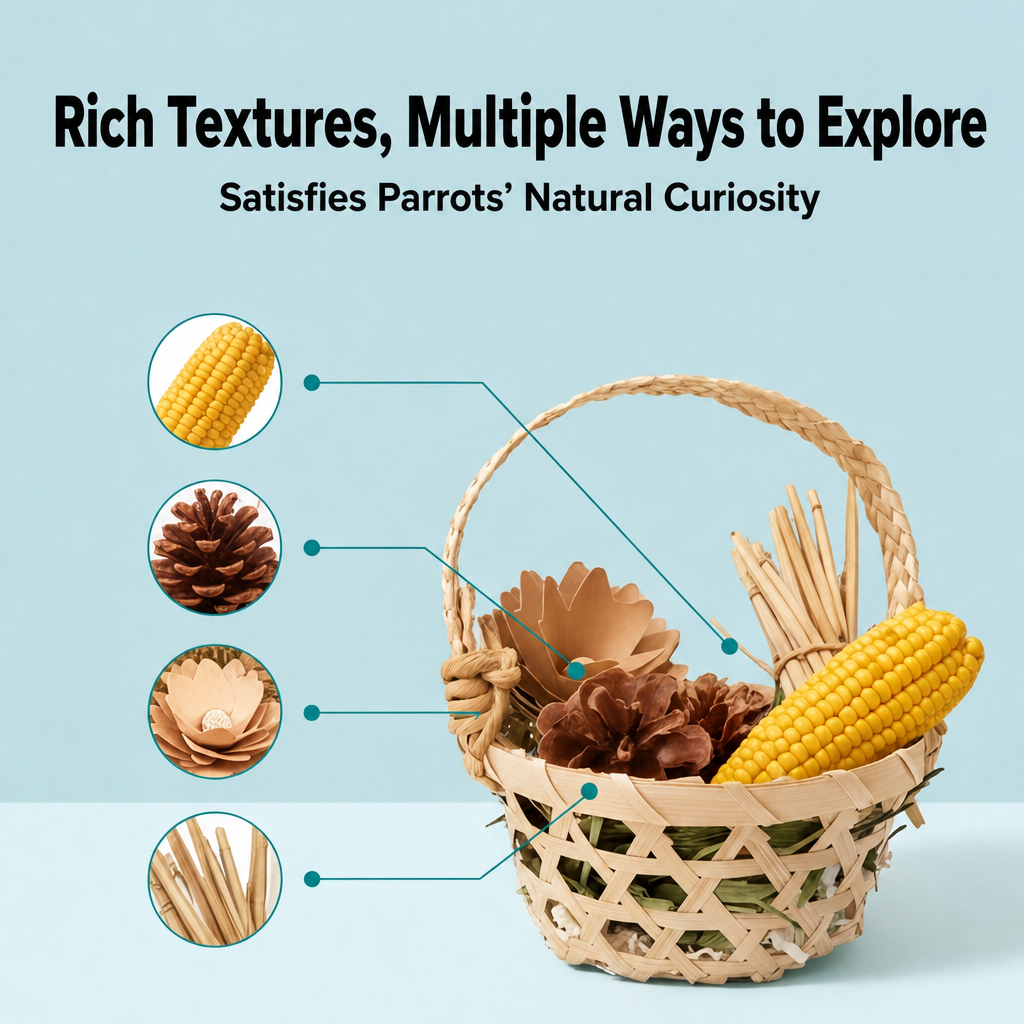 Foraging basket toy - detail 3