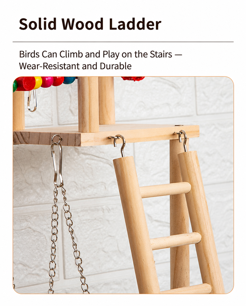 Solid Wood Bird Stand with Tra - detail_003.png
