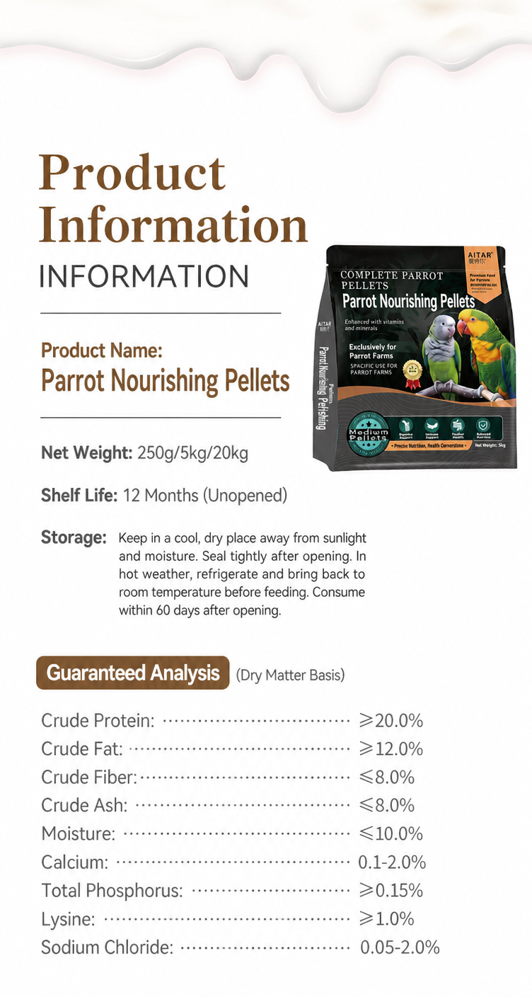 Parrot nourishing pellets - detail 003