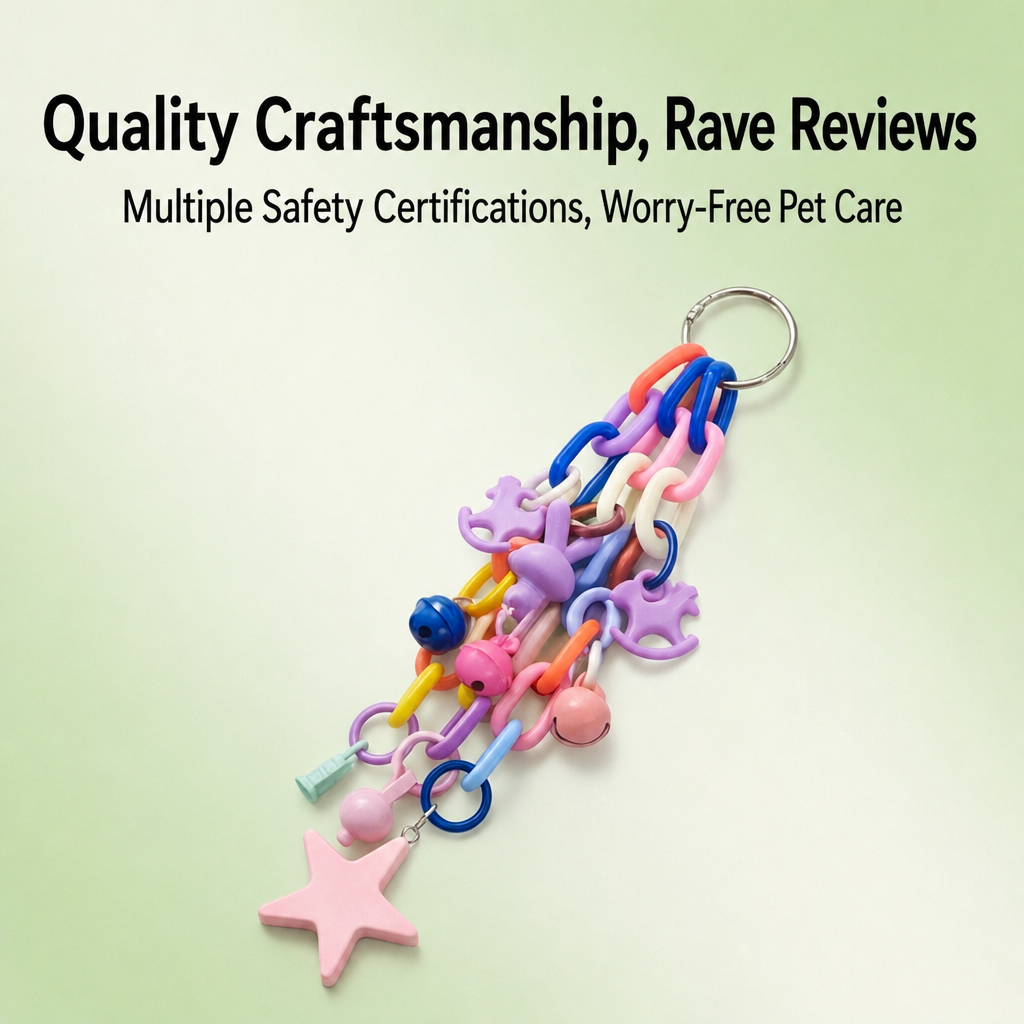 Colorful parrot chain toy - detail 5