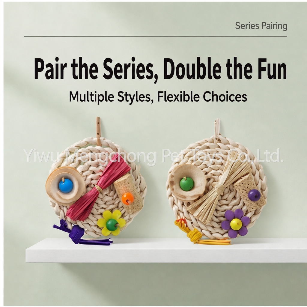 Straw woven hanging toy - detail 005