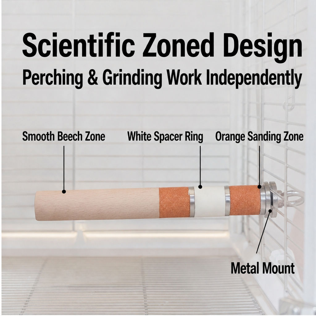 Beech sanding perch - detail 006
