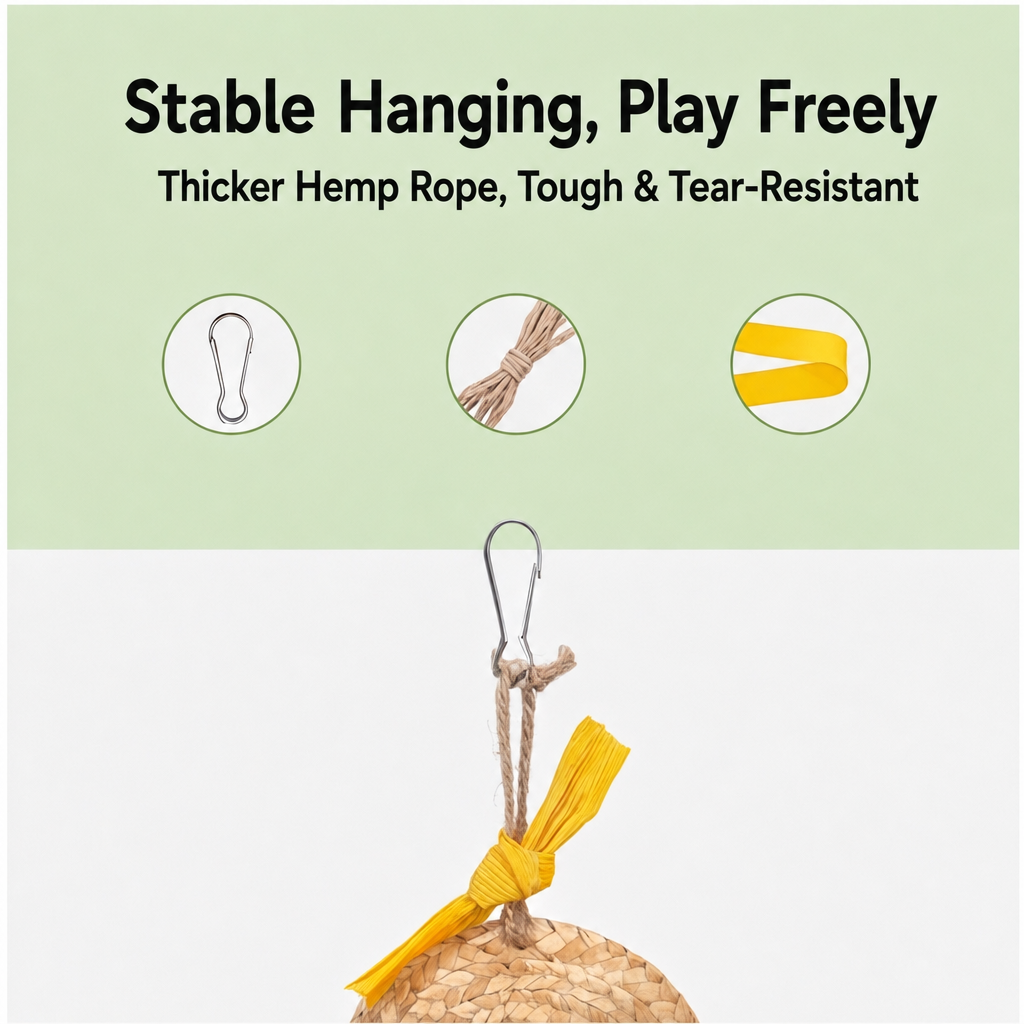 Straw hat foraging toy - detail 006
